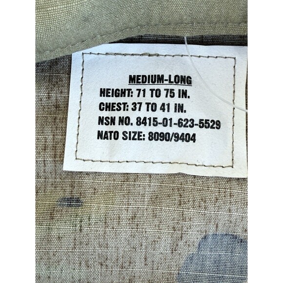 Men's‎ Camouflage Fatigues Combat Coat And Pants Insect Shield NWT Medium Long - Picture 5 of 7